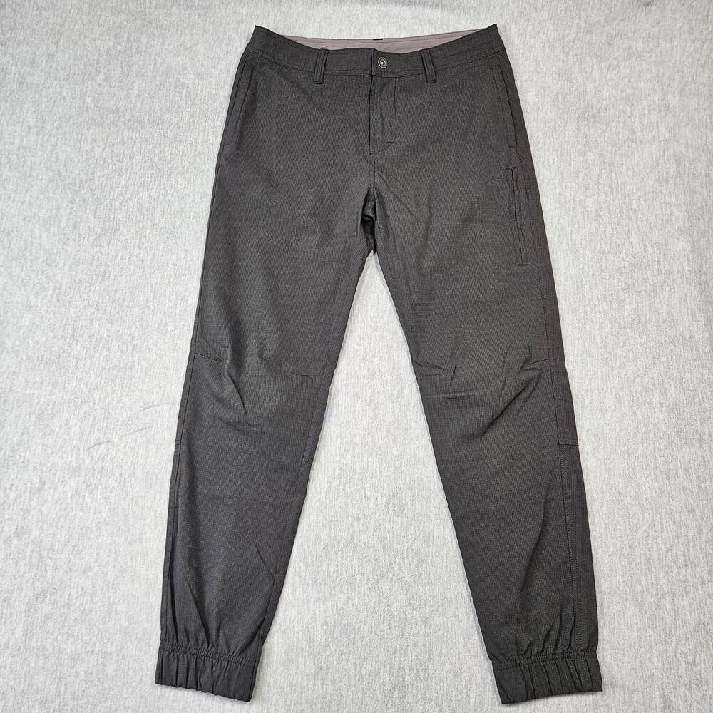 PrAna Jogger Pants Mens 31 Gray Stretch Elastic Waist Travel Casual Outdoor